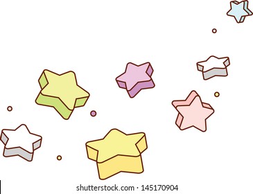 Vector illustration of stars