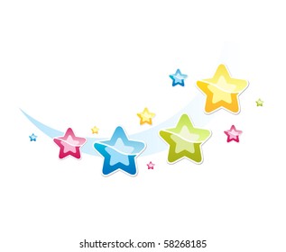Vector. Illustration with stars