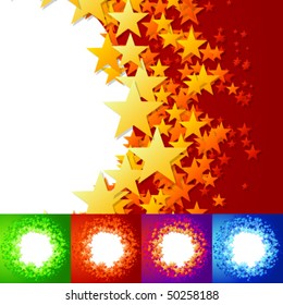 ilustración vectorial de fondo de estrellas