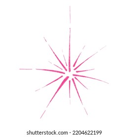 Vector illustration, stars pencil outline effect, hand drawn stars, doodles with pencils