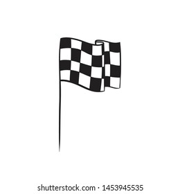 Similar Images Stock Photos Vectors Of Checkered Racing Flag Icon Starting Flag Auto And Moto Racing Sport Car Competition Victory Sign Finishing Winner Rally Illustration Chequered Racing Flag On Flagstaff Black