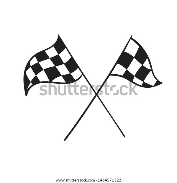 Vector Illustration Start Finish Line Banners Stock Vector (royalty 