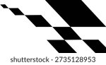 vector illustration of starting flag motif