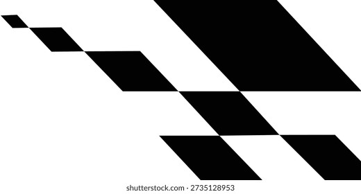 vector illustration of starting flag motif