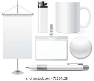 Vector illustration of stationary objects eps10