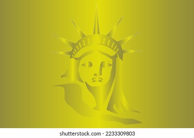 Vector illustration of a statue of liberty	