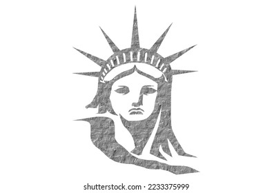 Vector illustration of a statue of liberty	
