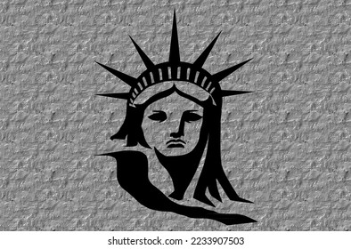 Vector illustration of a statue of liberty	 - Shutterstock ID 2233907503