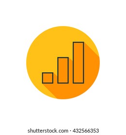 Vector illustration of status bar icon