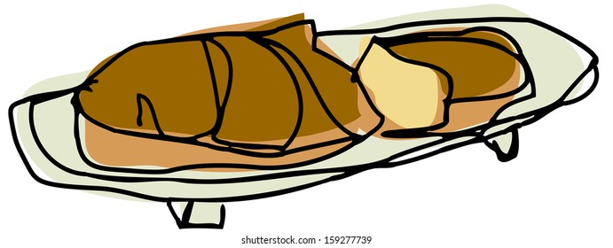 Ilustración vectorial de un filete