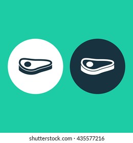 Vector illustration of steak icon