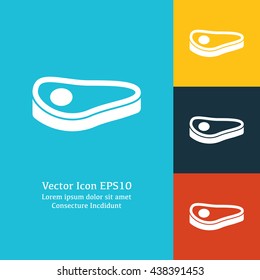 Vector illustration of steak icon