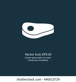 Vector illustration of steak icon