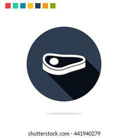 Vector illustration of steak icon