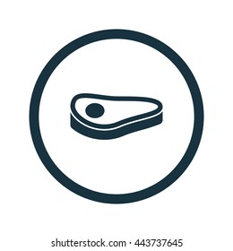Vector illustration of steak icon