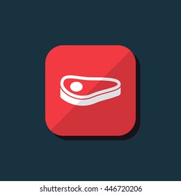 Vector illustration of steak icon