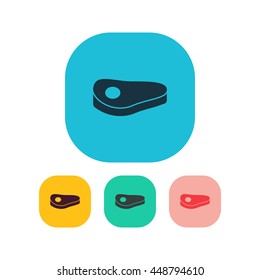 Vector illustration of steak icon