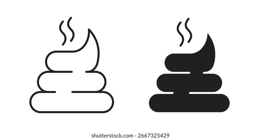 Ilustración vectorial de un conjunto de iconos de vapor, con estilos de línea y sólidos, aislados sobre un fondo blanco.