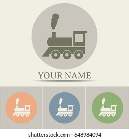 Vector illustration of a steam locomotive 