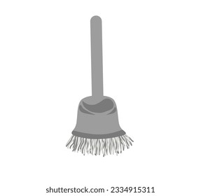 vector illustration of steel brush for drill cleaning old metal