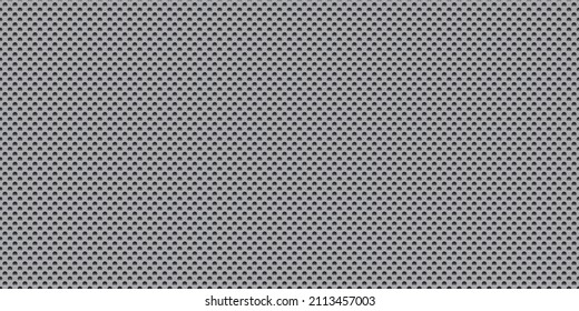 Vector Illustration , Steel Grid Perforated Circular Pattern Texture , Metal Texture Steel Background With Stainless Plate Surface.