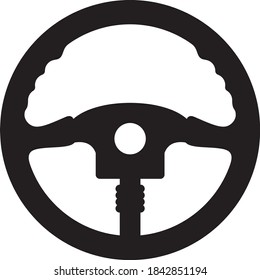 Ilustración vectorial del volante de dirección