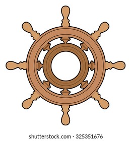 vector illustration of steering wheel