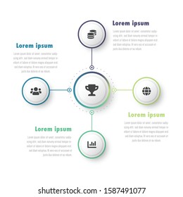 Vector Illustration of a Step Graphic. Flow Chart Infographic Vector. Process Chart. Perfect for Presentations, Flow Charts, Posters, Infographics and other graphics.