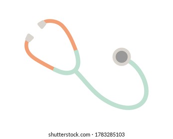 Vector illustration of stethoscope, medical icon
