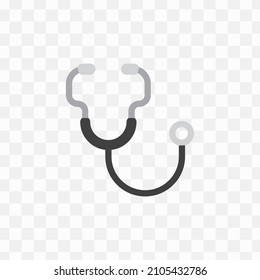 Vector illustration of stethoscope in transparent background(png).