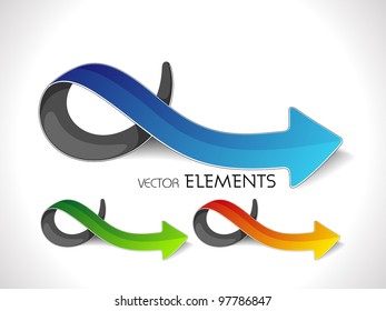 Vector illustration of sticker or icon in orange, blue, red, yellow and green colors. can be use as label, tag, icon and button.