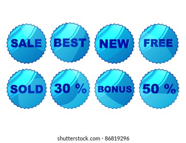Vector illustration of stickers