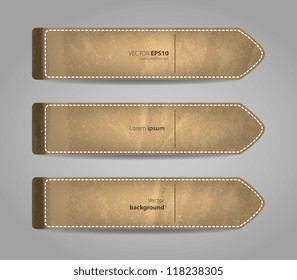 Vector illustration of Stickers paper set