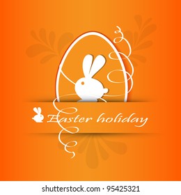 Vector illustration of Stickers set easter