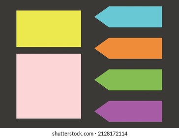 Vector illustration of Sticky notes