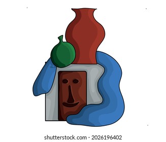 Ilustración de vectores libro de colorantes de vida para niños