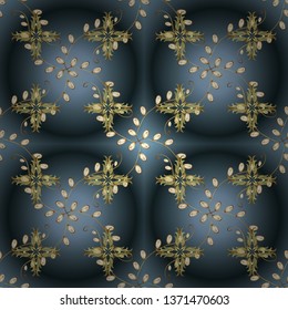 Vector illustration. - stock. Seamless Cute fabric pattern. Abstract doodles pattern. Blue, green and neutral on colors. Nice background.