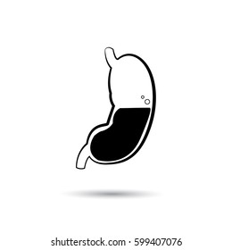 Vector illustration of stomach