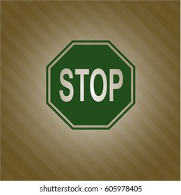 Vector Illustration of Stop high quality icon
