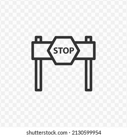 Vector illustration of stop icon in dark color and transparent background(png). - Powered by Shutterstock - Get 15% off with code: PIKWIZARD15