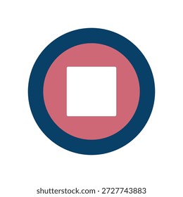 Vector illustration of stop icon image