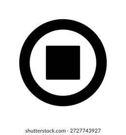 Vector illustration of stop icon image