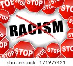 vector illustration for stop racism