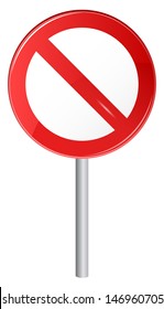 Vector illustration of STOP sign