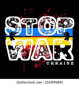 Vektorgrafik stoppen Krieg ukrainischen Konflikt Bilder Grafik-Design
