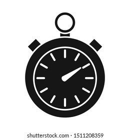Vector illustration of stopwatch and clock icon. Web element of stopwatch and circle vector icon for stock.