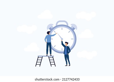 Vector illustration, stopwatch on white background, express services, time management concept, fast reaction vector