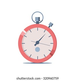Vector illustration of a stopwatch for sports. Icon for web site