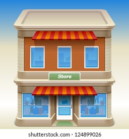 vector illustration of store