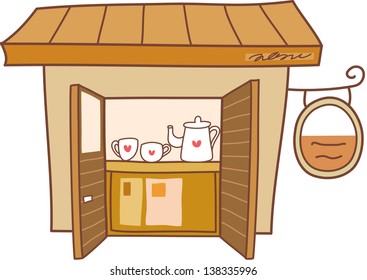 Vector illustration of a store